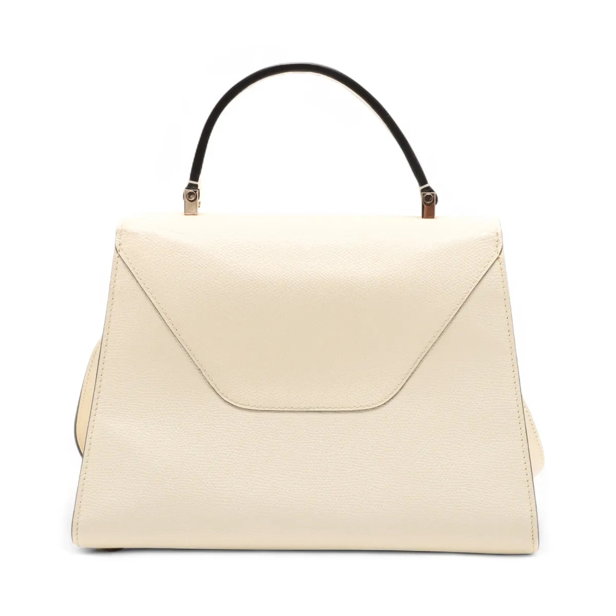Valextra Medium Iside Leather Two-Way Handbag Beige