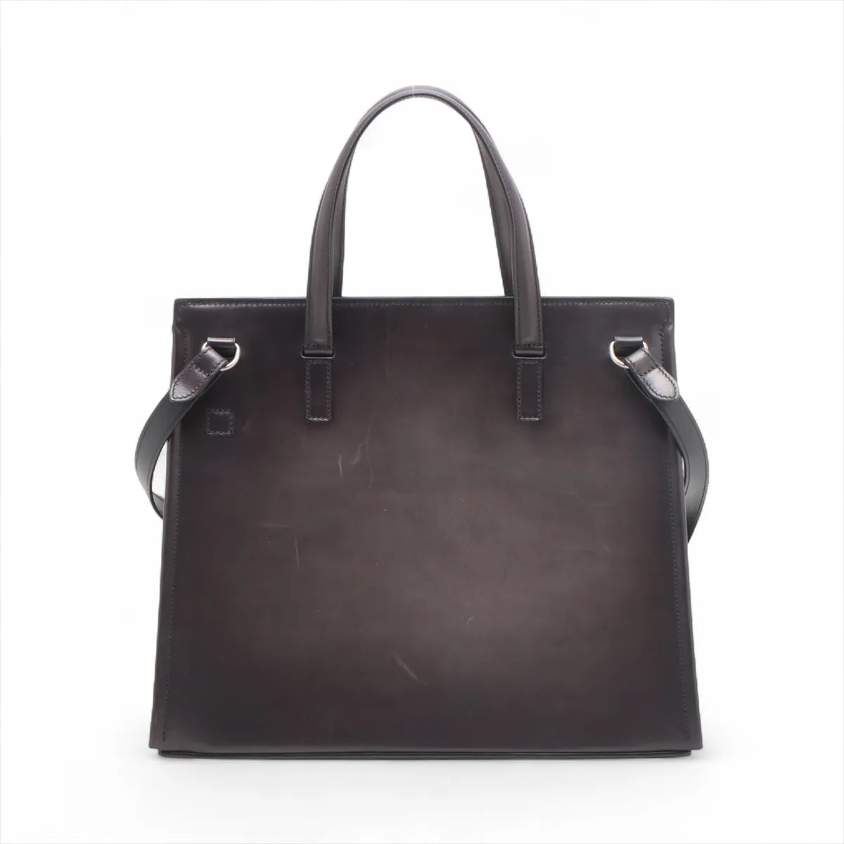 Berluti Luti 38 Leather Two-Way Tote Bag Brown