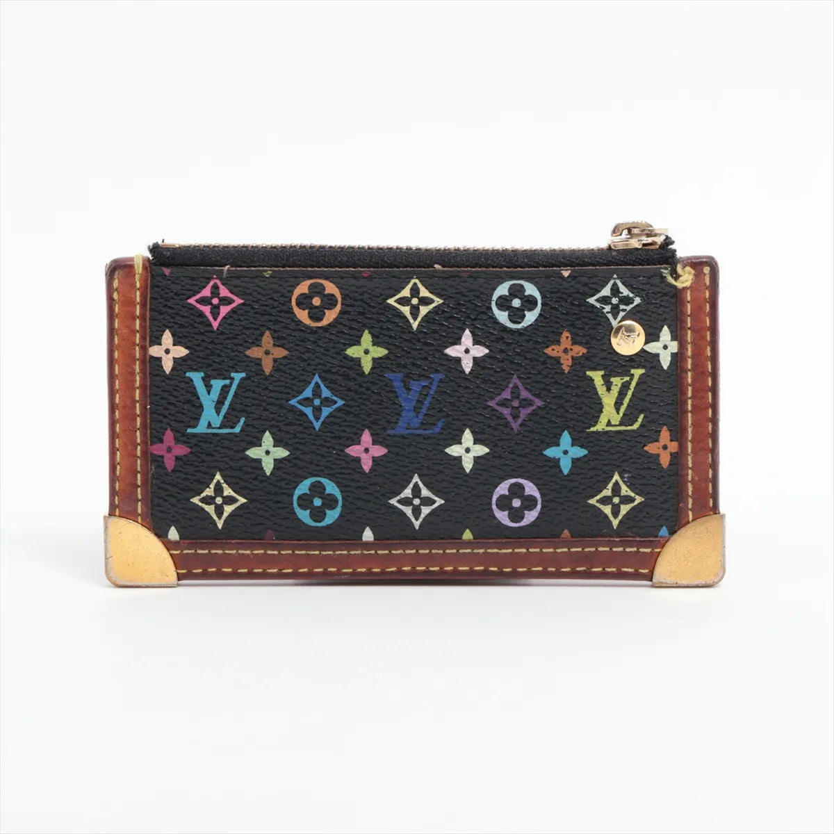 Louis Vuitton Monogram Multicolor Pochette Coin Purse Noir