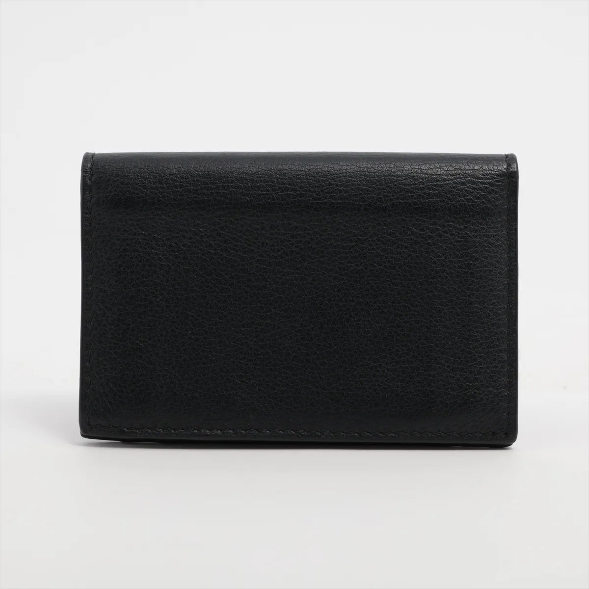 Prada Logo Leather Card Case Black