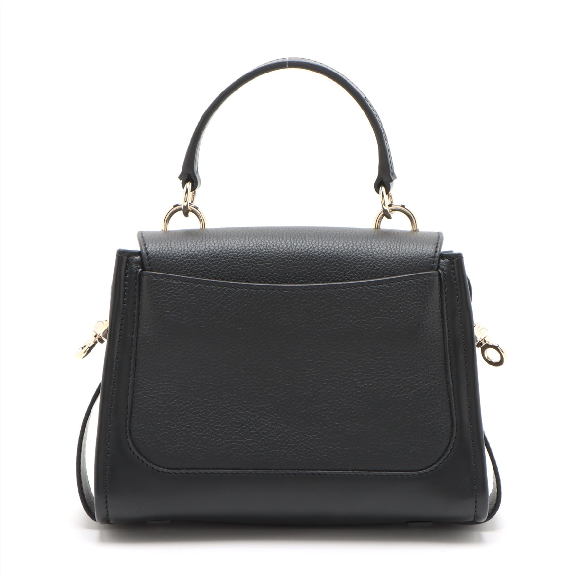 Chloe Tess Leather Two-Way Handbag Black