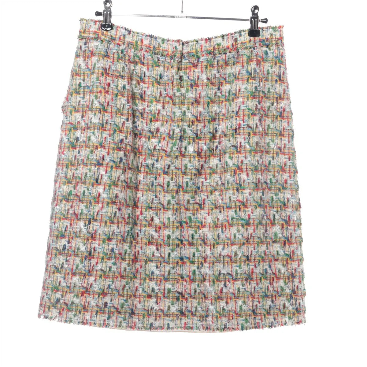 Dolce & Gabbana Cotton Tweed Skirt White Multicolor