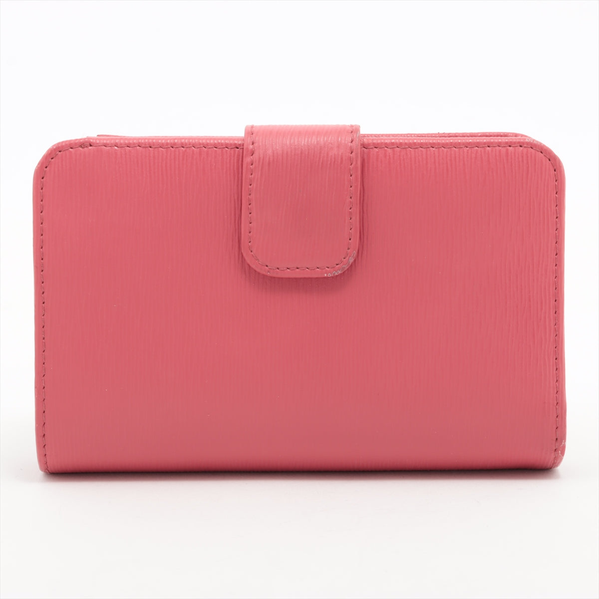 Prada Leather Bi-fold Wallet Pink