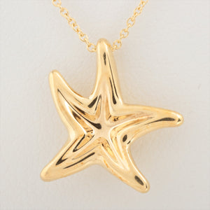 Tiffany & Co. Starfish Pendant Necklace Gold