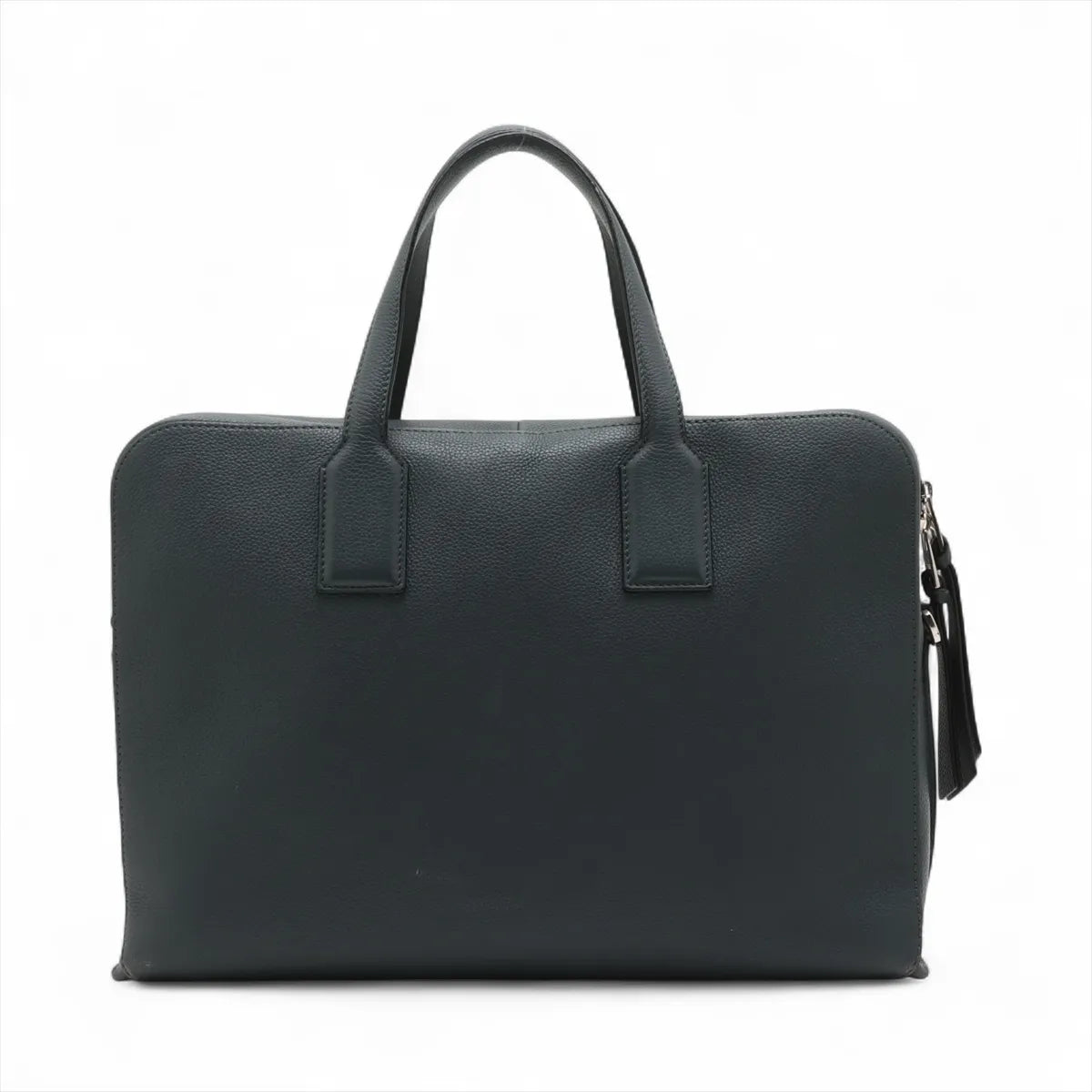 Loewe Goya Leather Two-Way Business Bag Gray