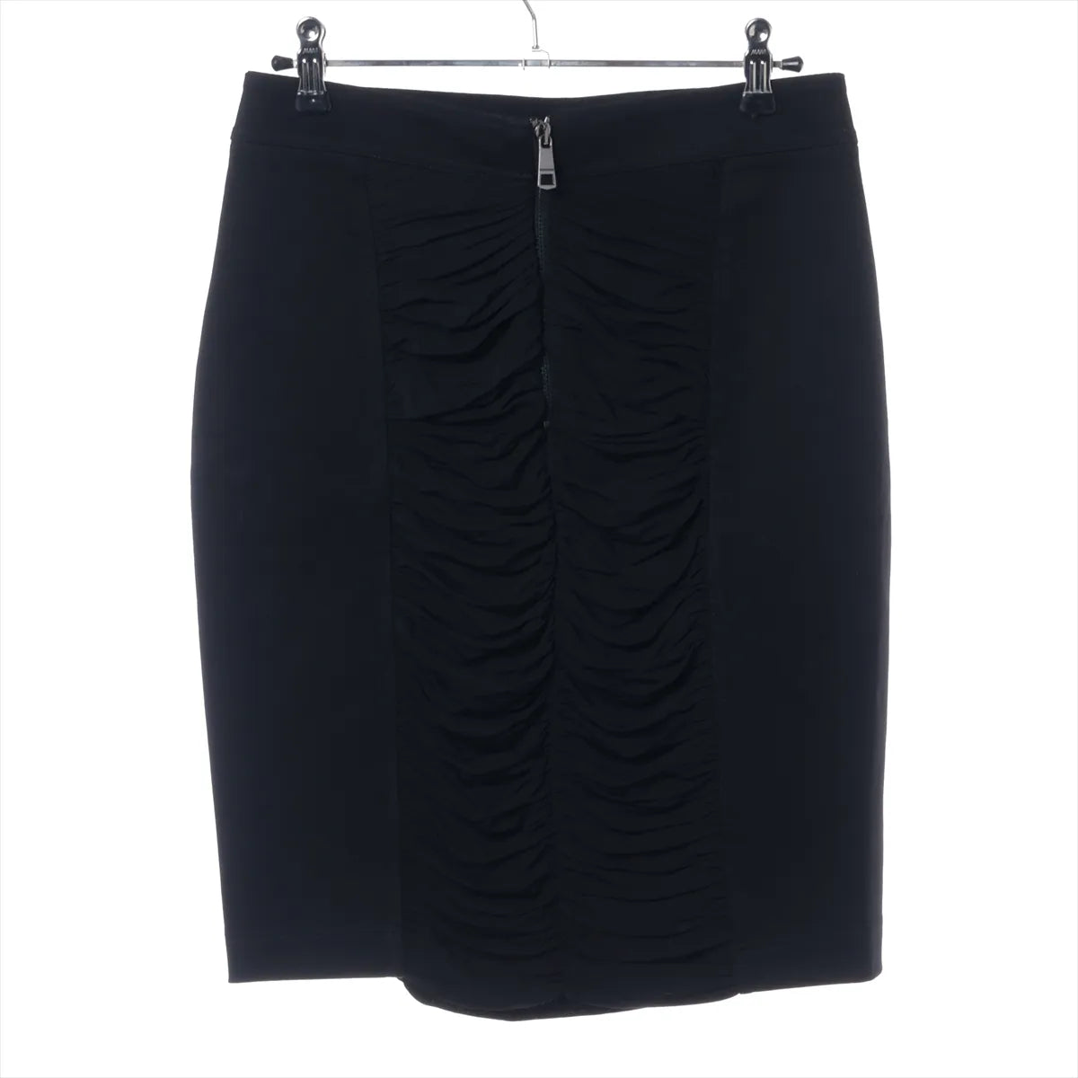 Burberry London Rayon Pencil Skirt Black