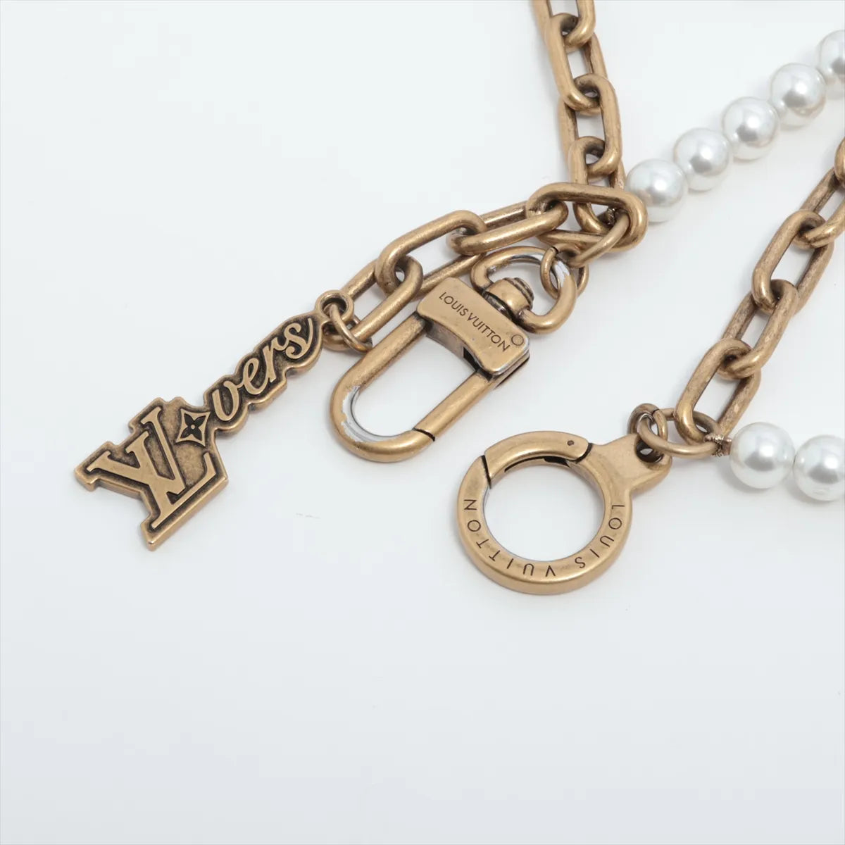 Louis Vuitton Chain Belt Pearl Bag Charm