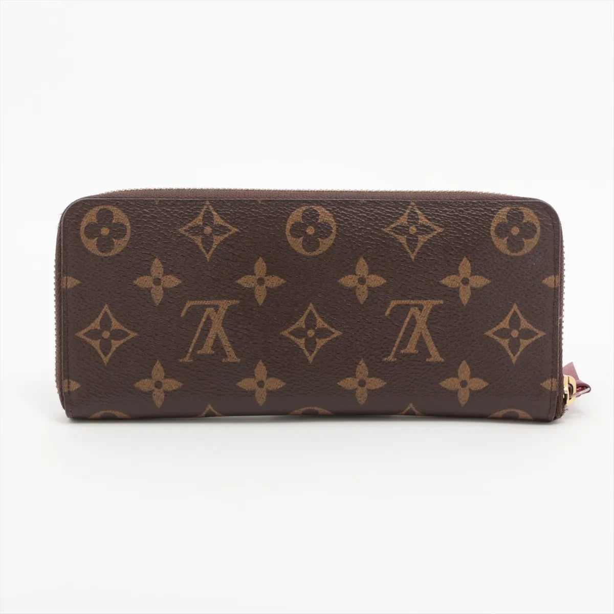 Louis Vuitton Monogram Clémence Zippy Long Wallet Fuchsia