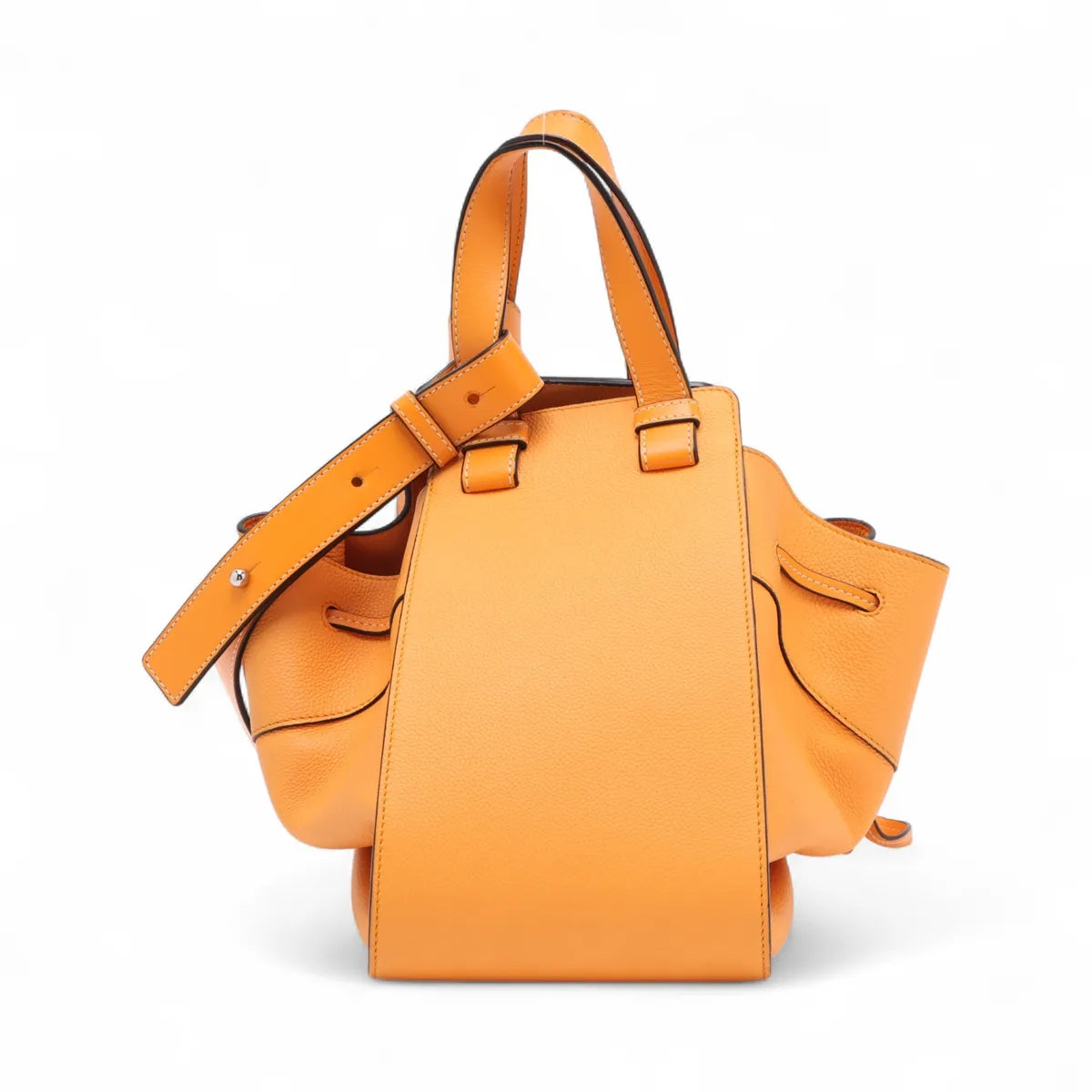 Loewe Hammock Drawstring Medium Leather Two-Way Shoulder Bag Orange