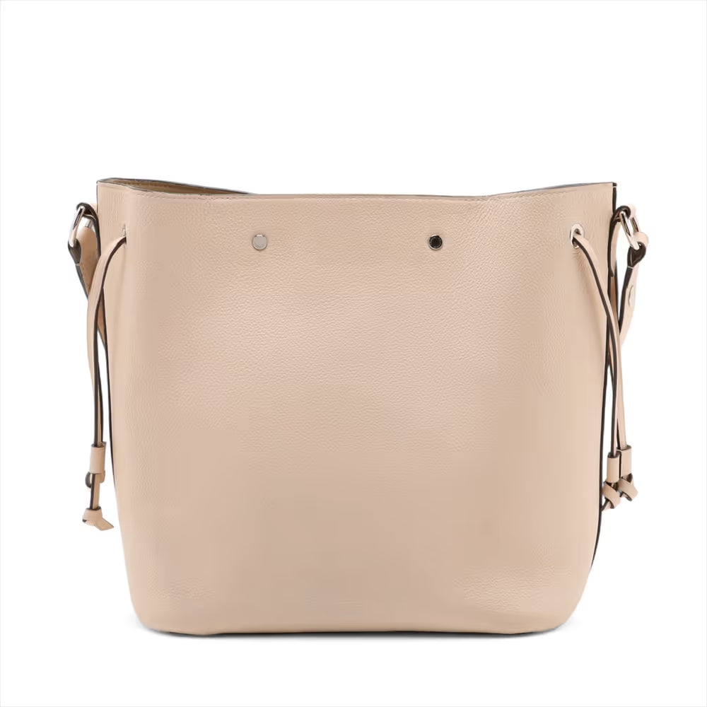 Louis Vuitton Lock Me Flower Bucket Shoulder Bag Beige