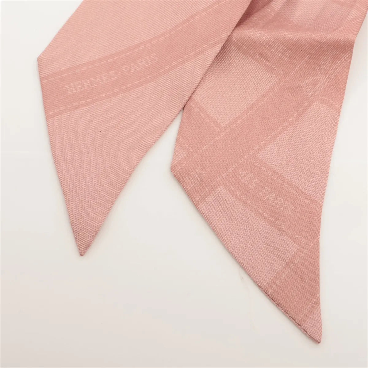 Hermes Twilly Bolduc Ribbon Silk Pink
