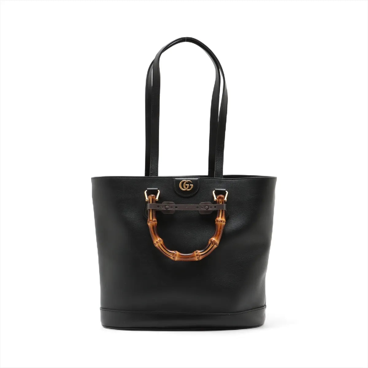 Gucci Bamboo Diana Leather Tote Bag Black