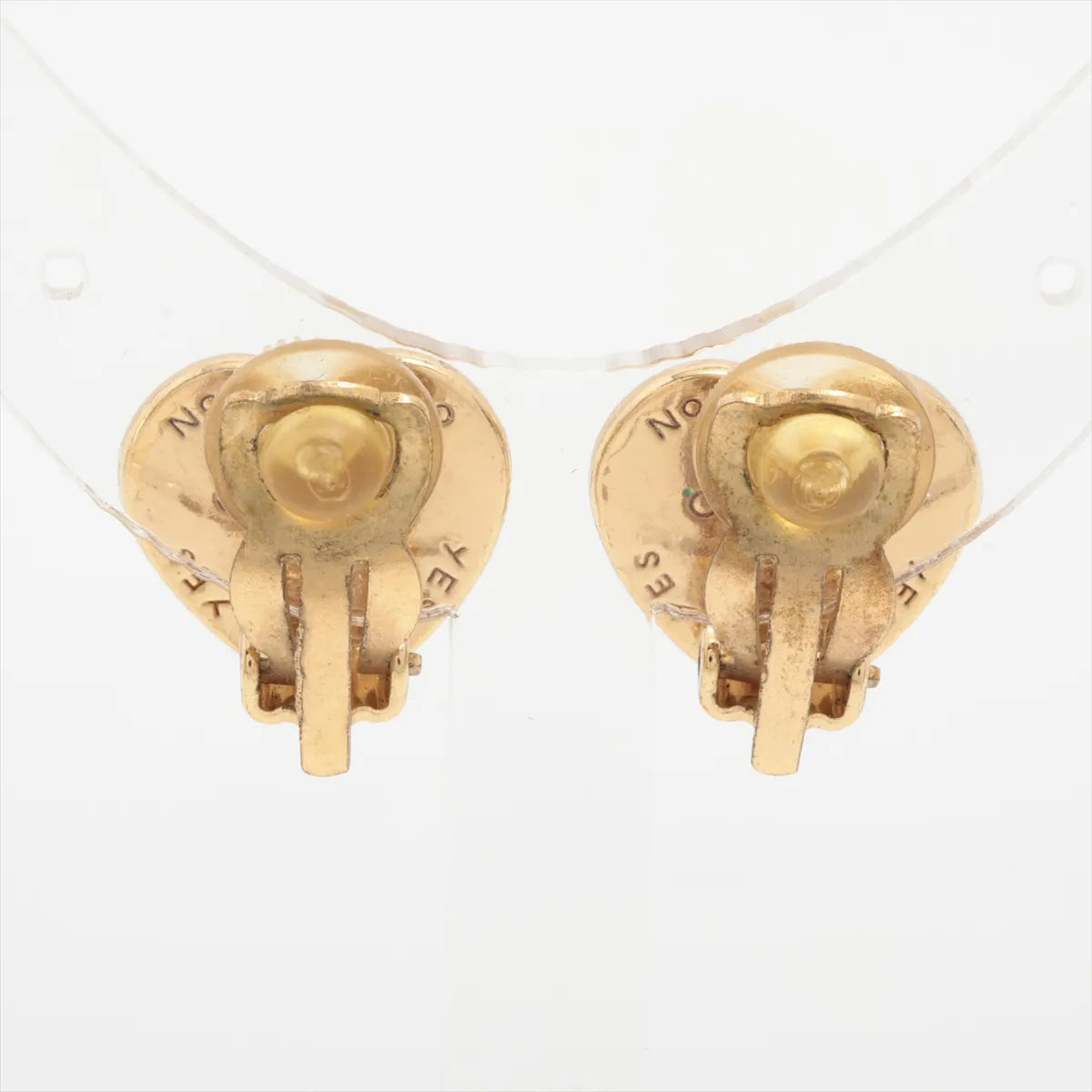 Chanel CC Logo Heart Clip-on Earring