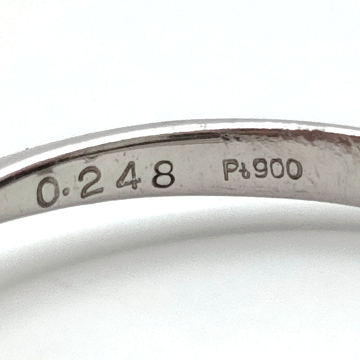 Natural Diamond 0.248ct Ring Platinum