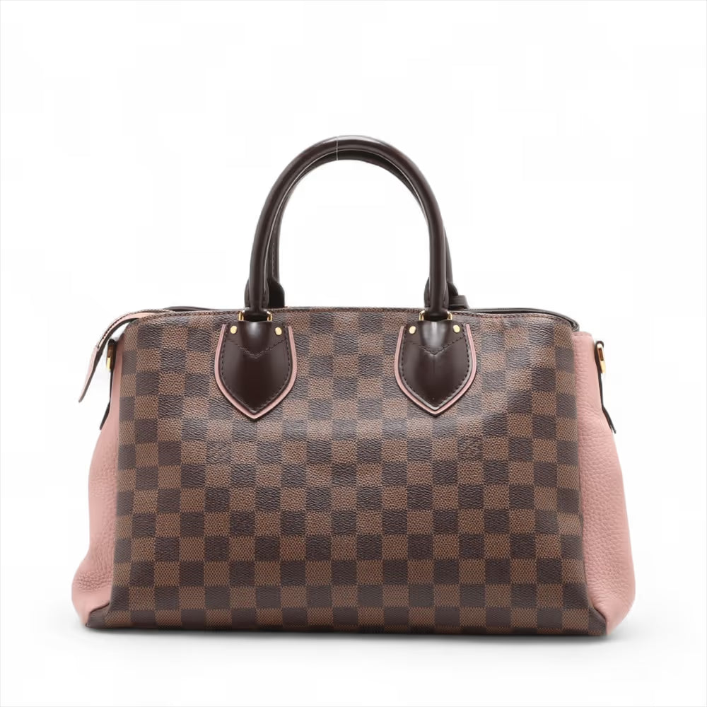 Louis Vuitton Damier Ebene Normandy Brown x Old Rose