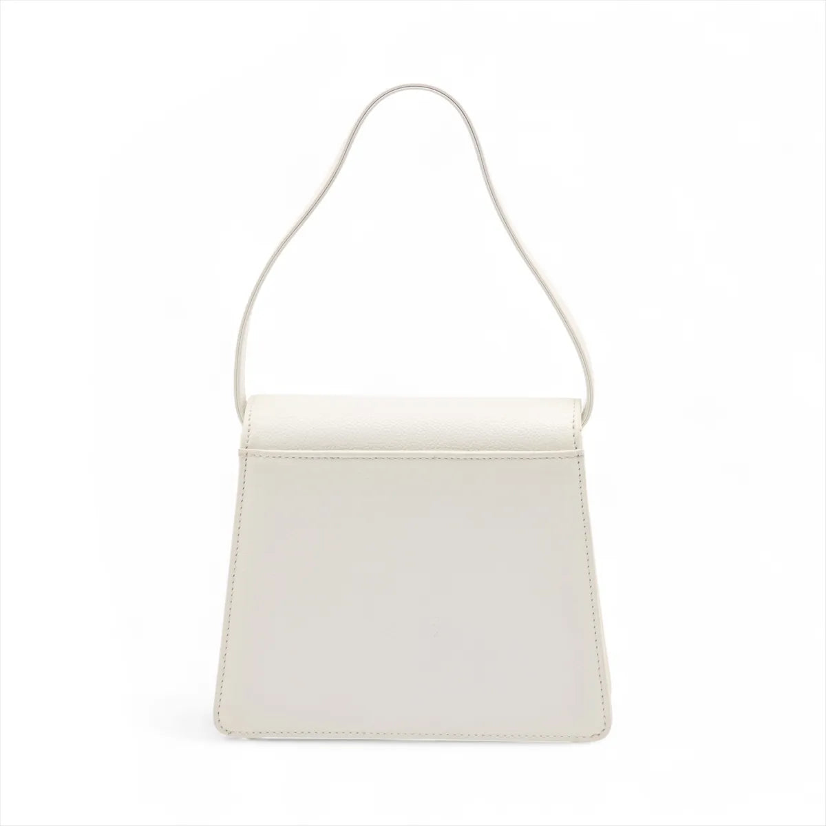 Chanel CC Logo Caviar Skin Handbag White