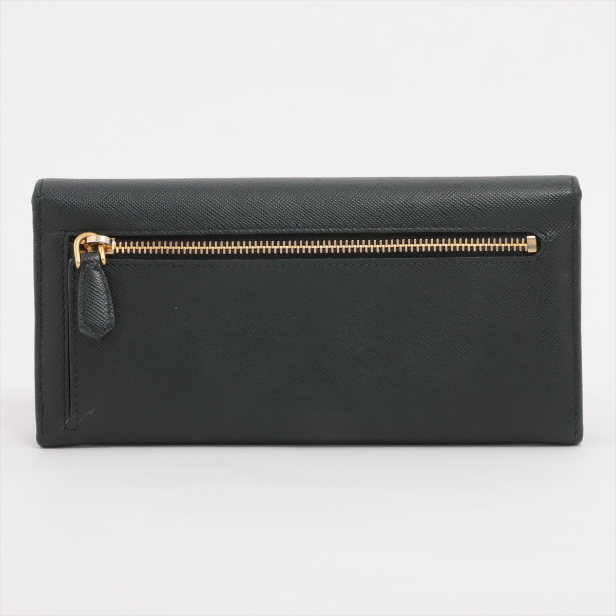 Prada Saffiano Leather Long Wallet Black