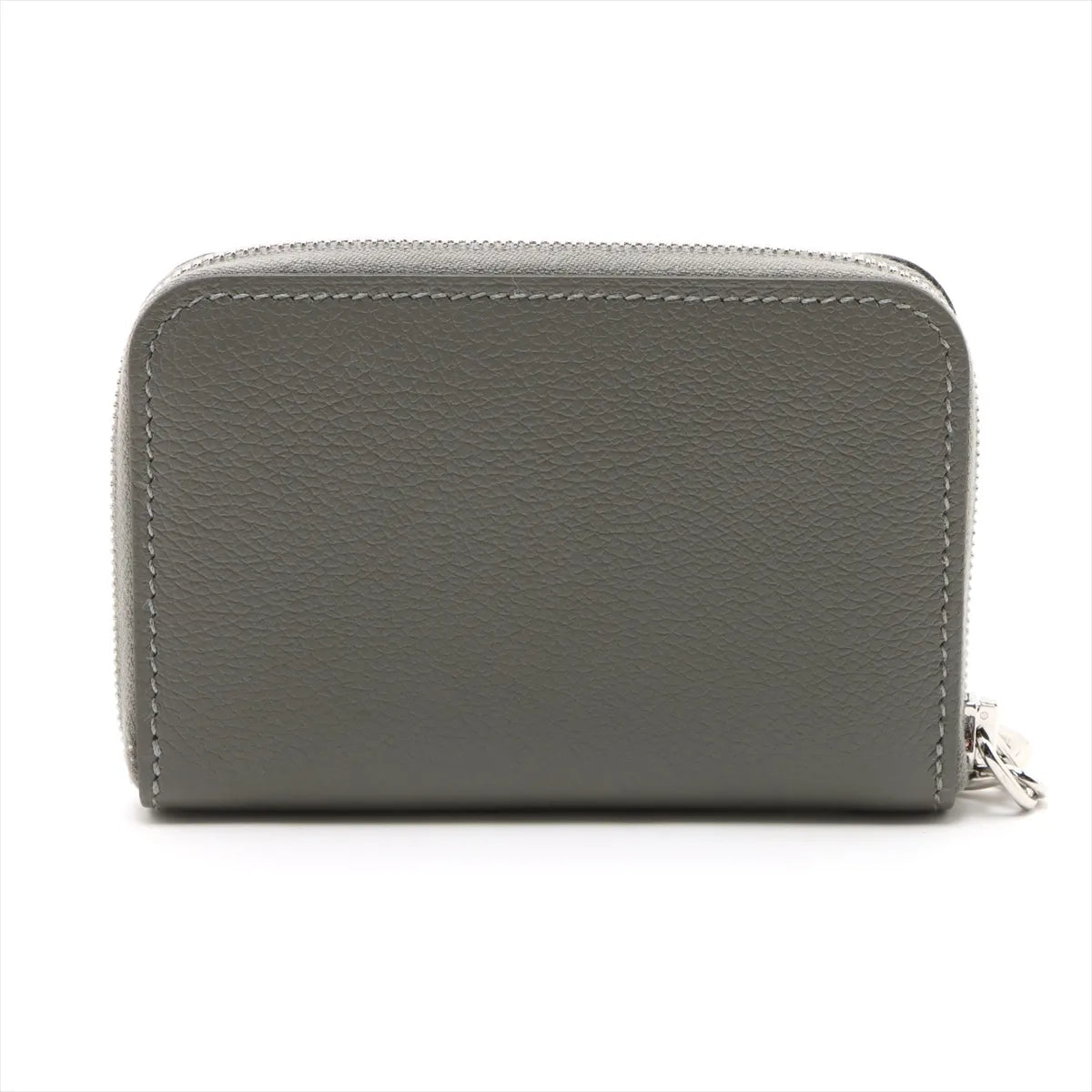 Hermès Zip And Go Evercolor Coin Purse Gray