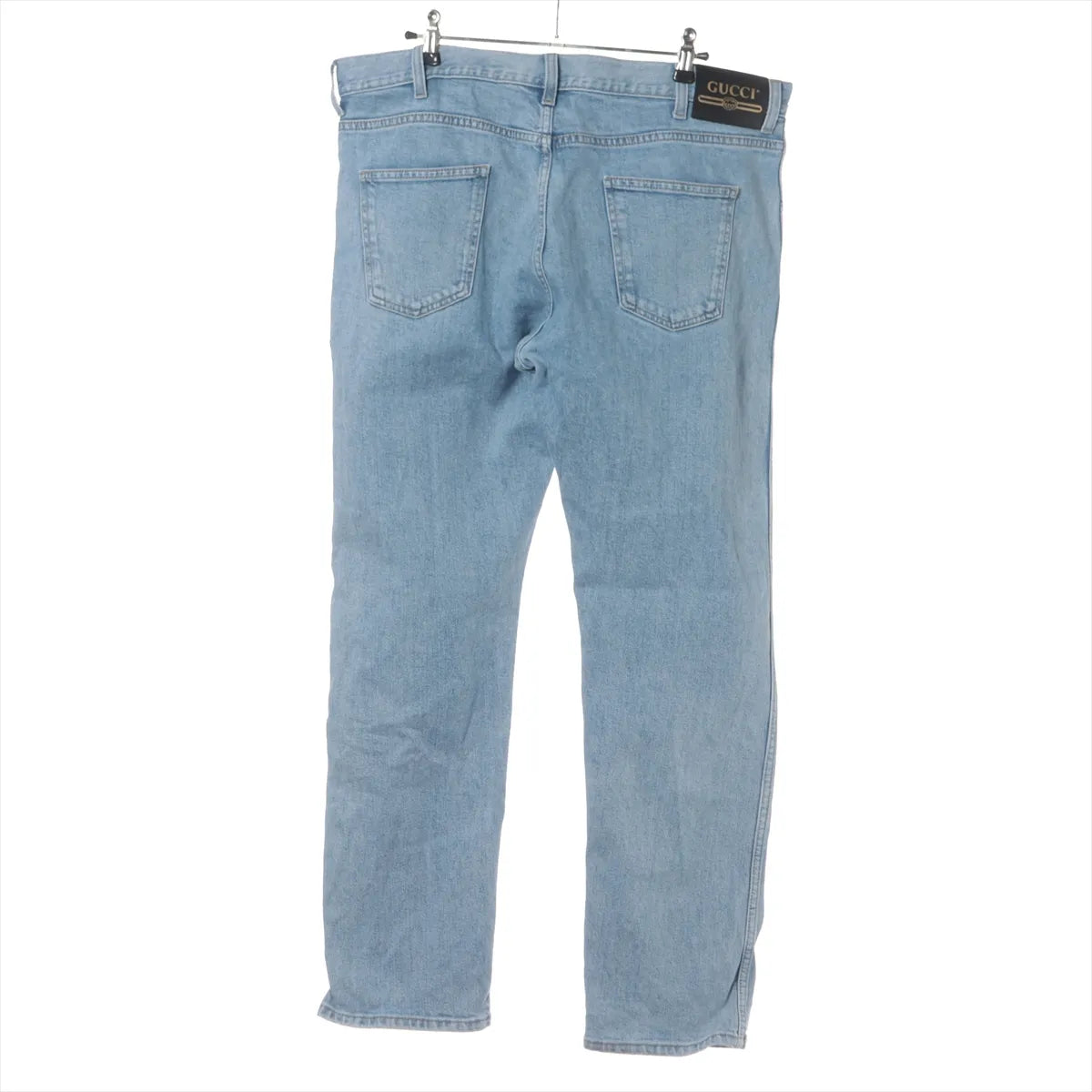 Gucci Cotton Denim Pants Blue
