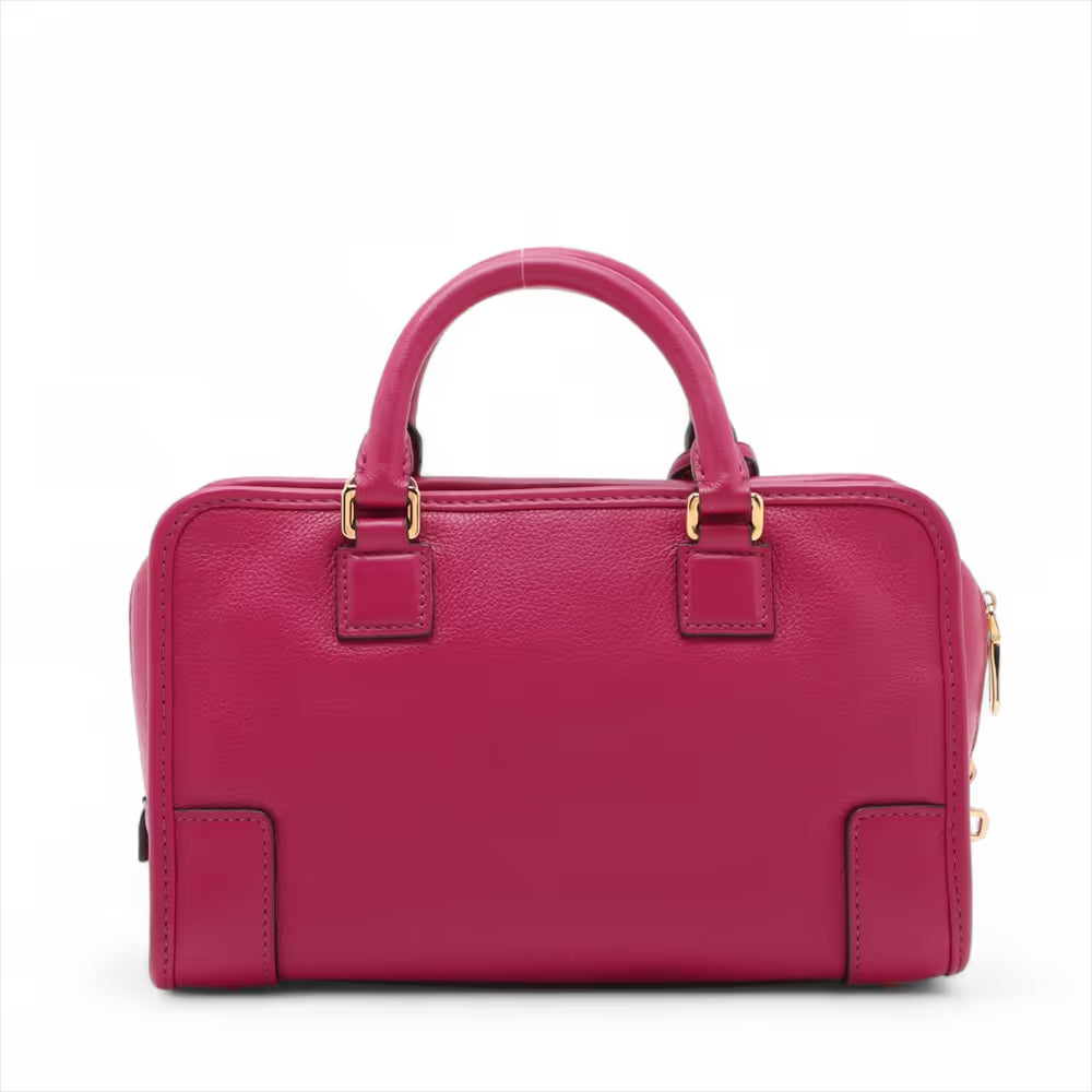 Loewe Amazona 23 Leather Two-Way Handbag Purple