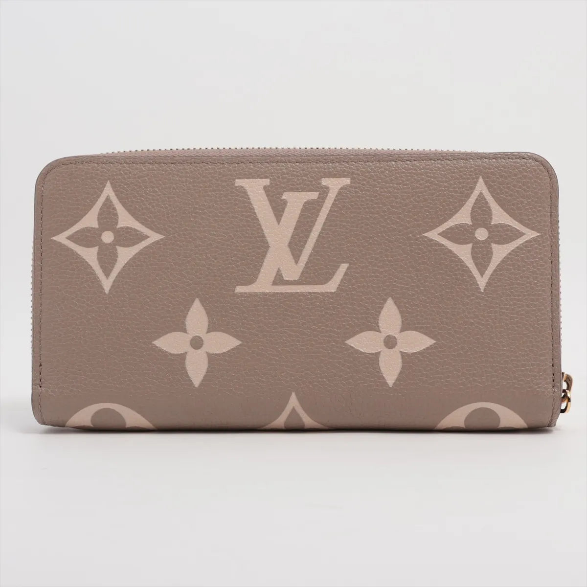 Louis Vuitton Bicolor Monogram Empreinte Zippy Wallet Tourterelle x Creme