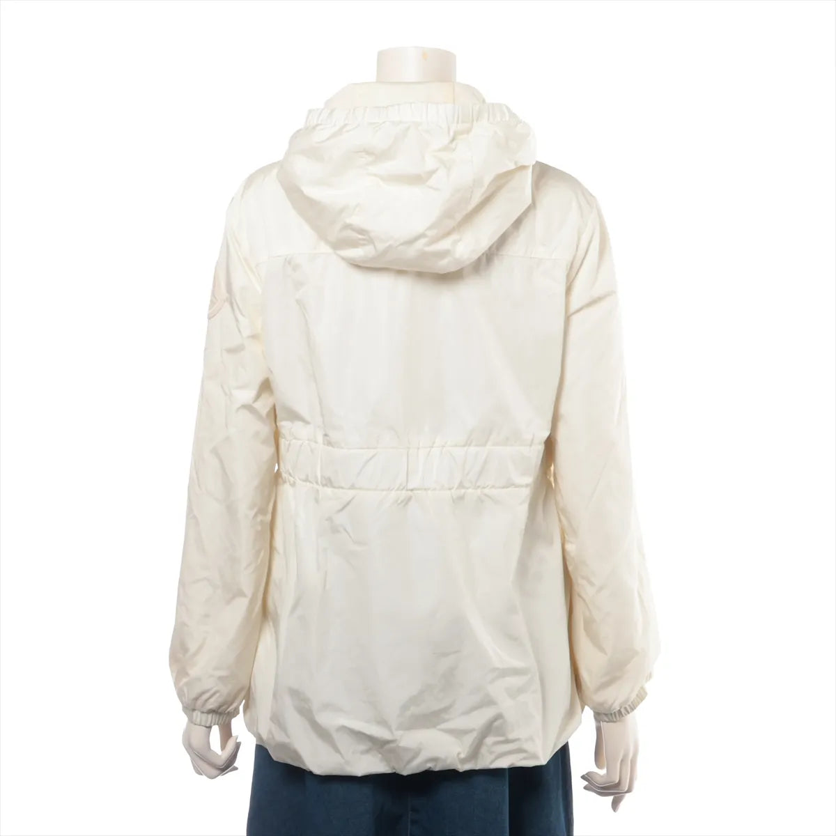 Moncler Ruffle Nylon Jacket Ivory
