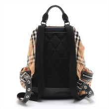 Load image into Gallery viewer, Top rated Burberry Nova Check Nylon Leather Rucksack Bag Beige