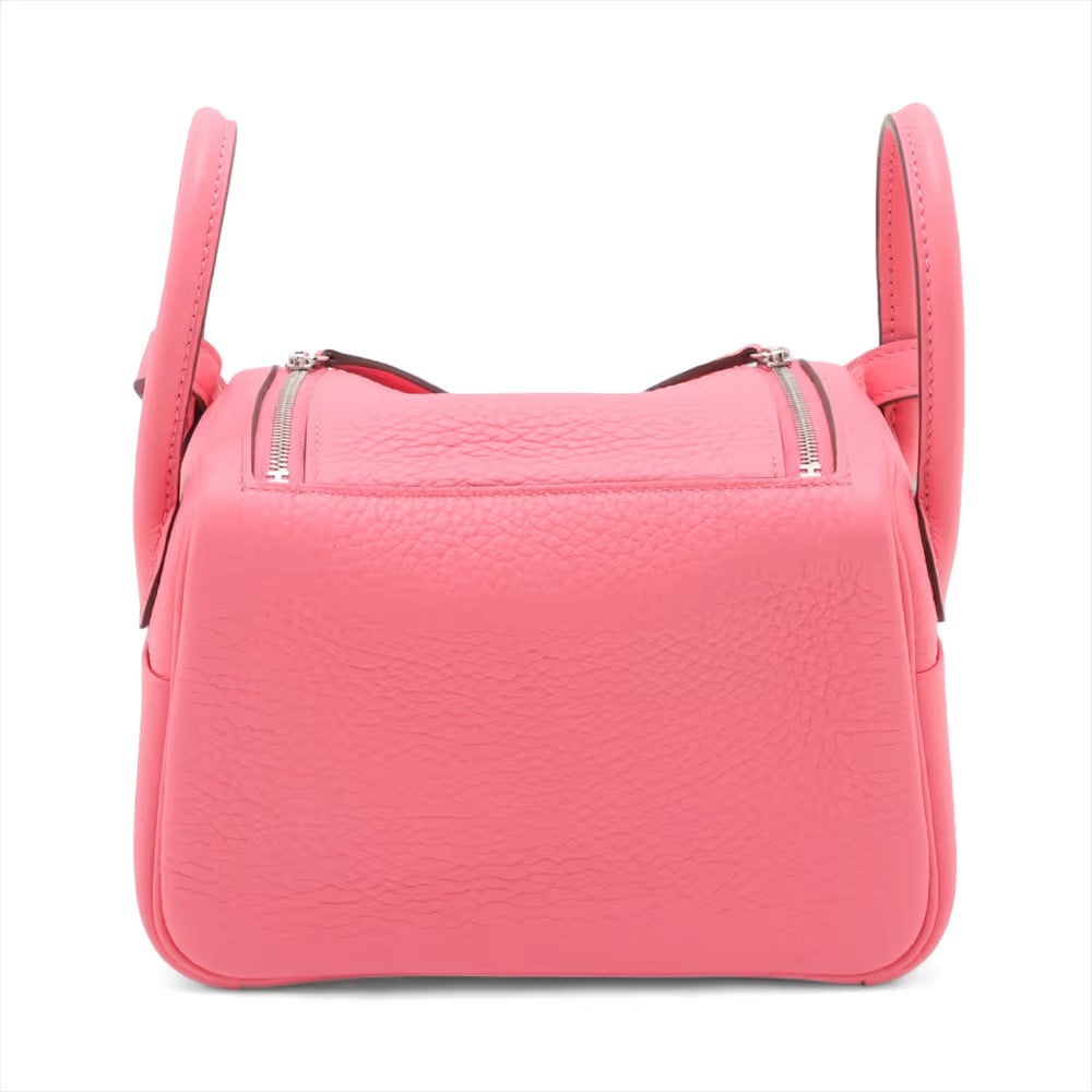 Hermès Lindy Mini 20 Taurillon Clemence Rose Azalee