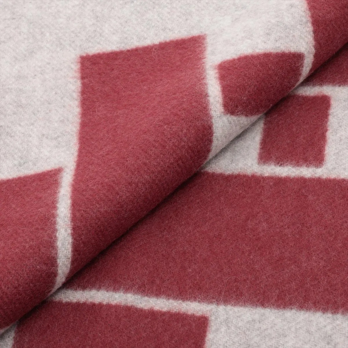 Hermès Contests Cashmere Scarf Bordeaux x Gray