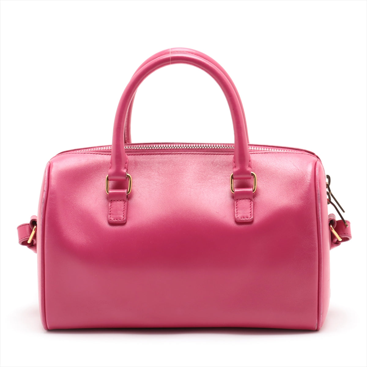 Saint Laurent Paris Baby Duffle Leather Two-Way Handbag Pink