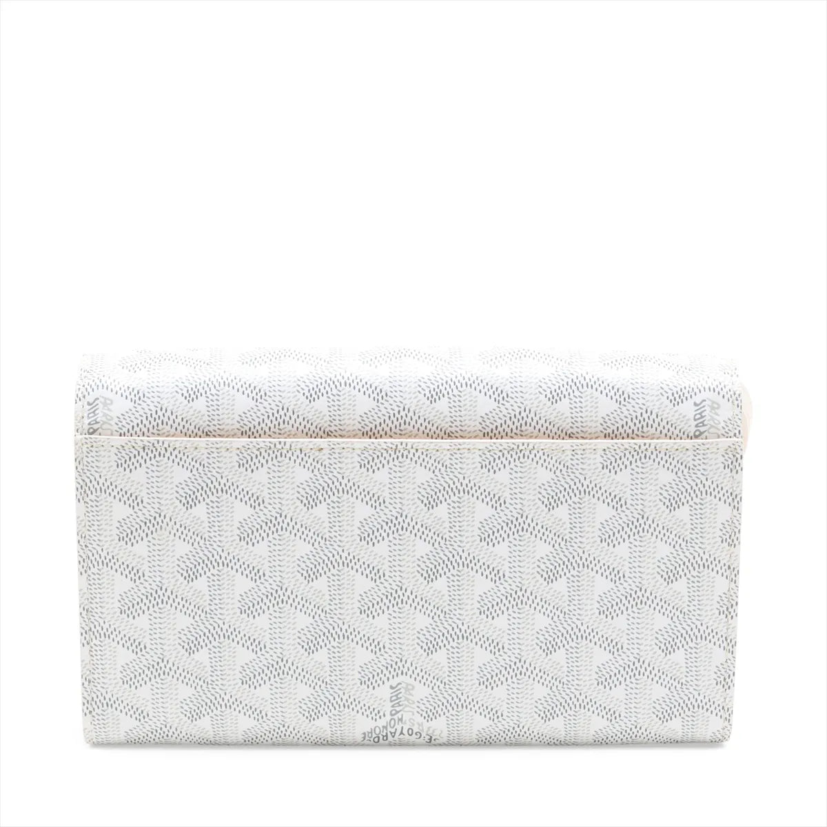 Goyard Varenne Leather Shoulder Wallet White