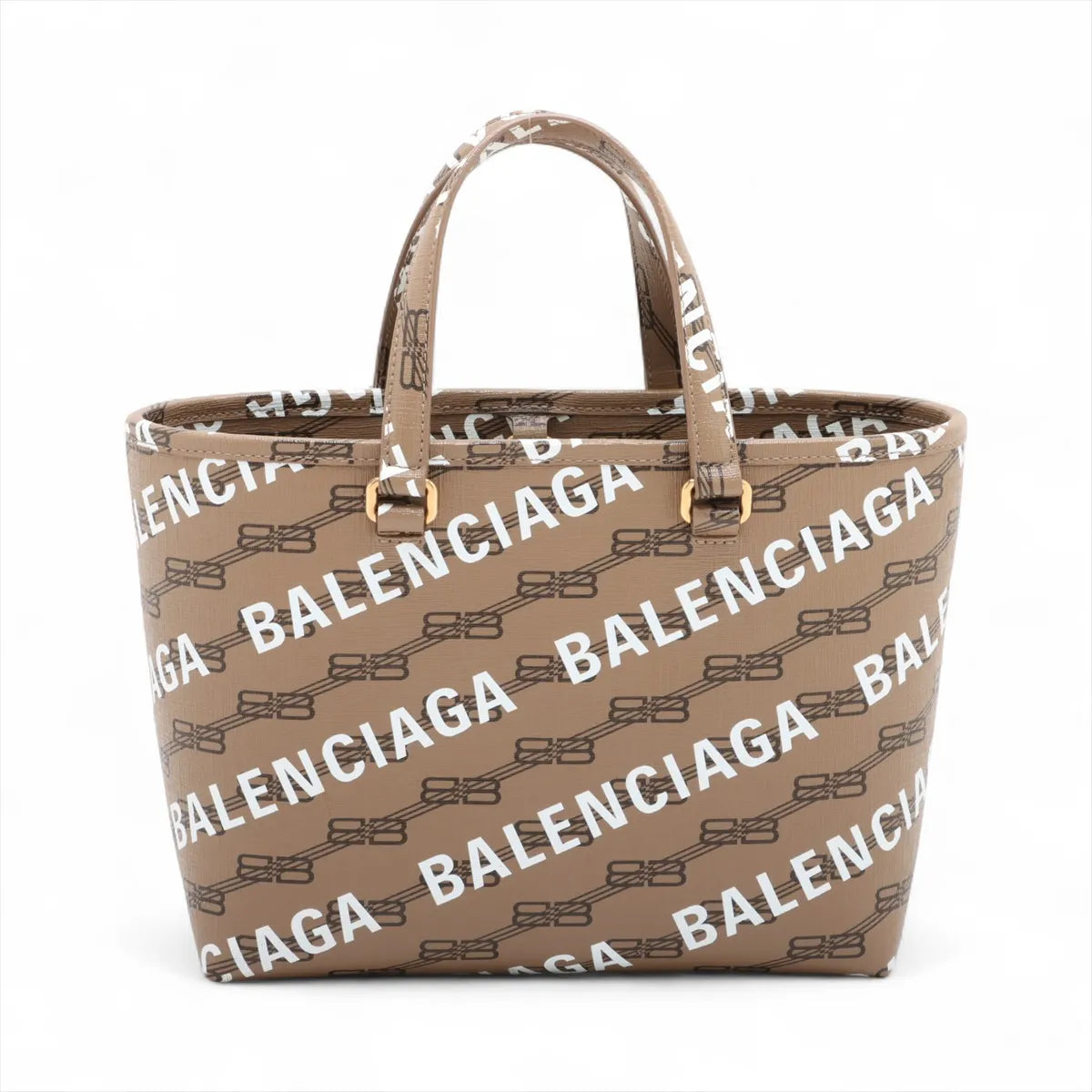 Balenciaga Signature Monogram Handbag Brown