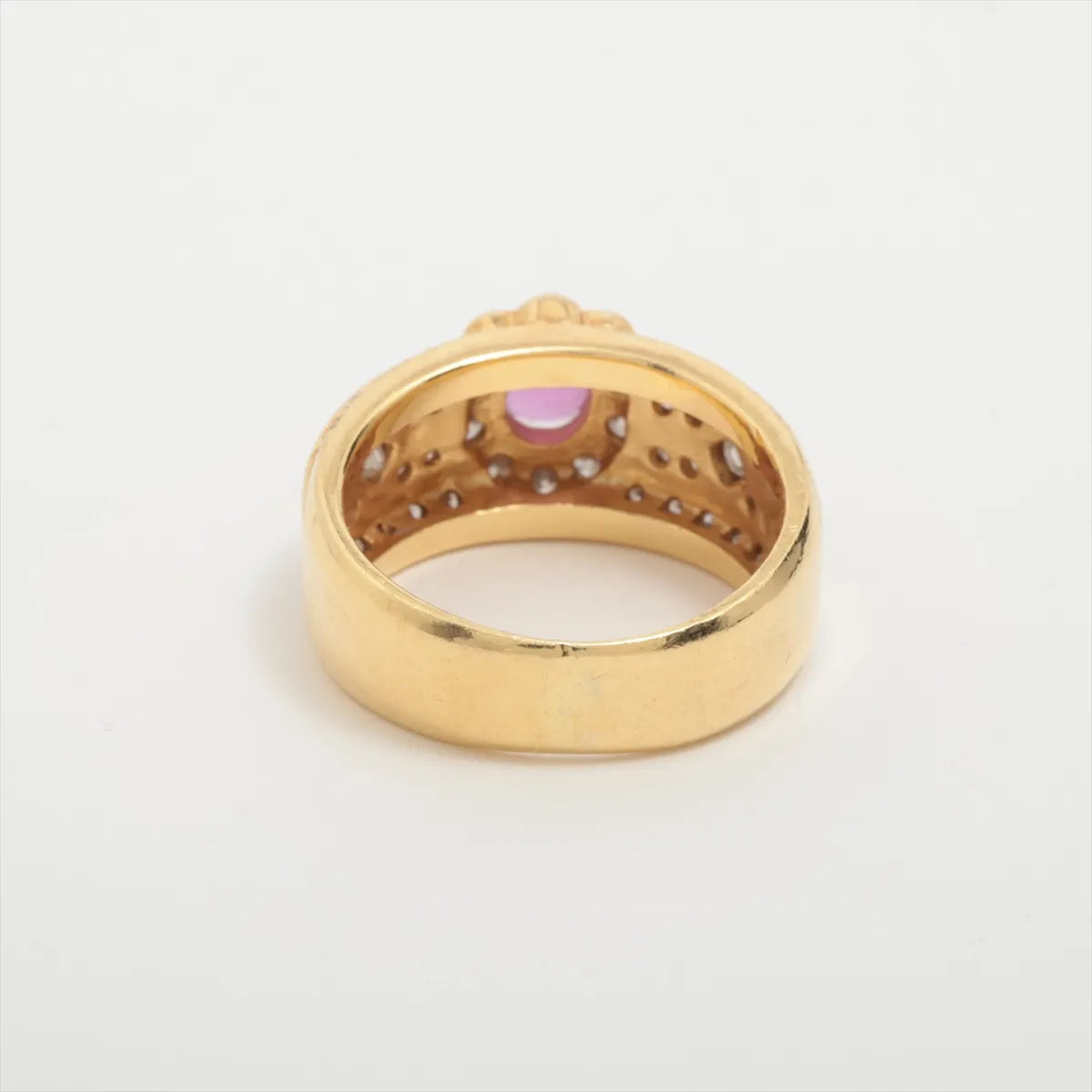 Ruby Diamond Ring Yellow Gold