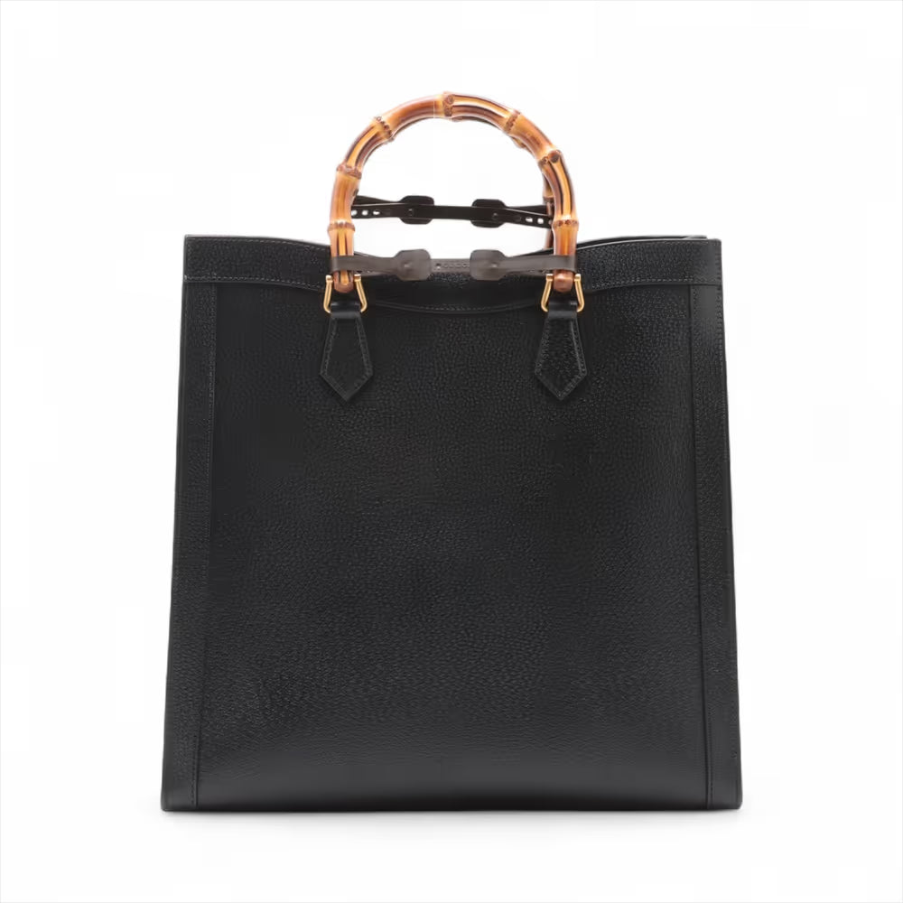 Gucci Bamboo Diana Pigskin Two-Way Handbag Black
