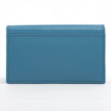 Load image into Gallery viewer, Prada Saffiano Leather Card Case Turquoise Blue
