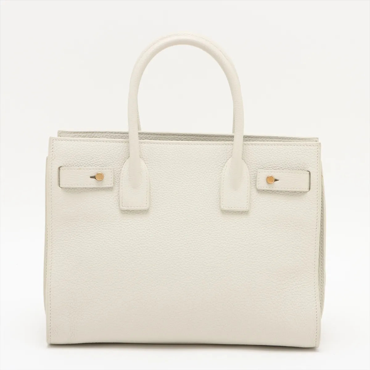 Saint Laurent Paris Sac de Jour Nano Leather Two-Way Handbag White