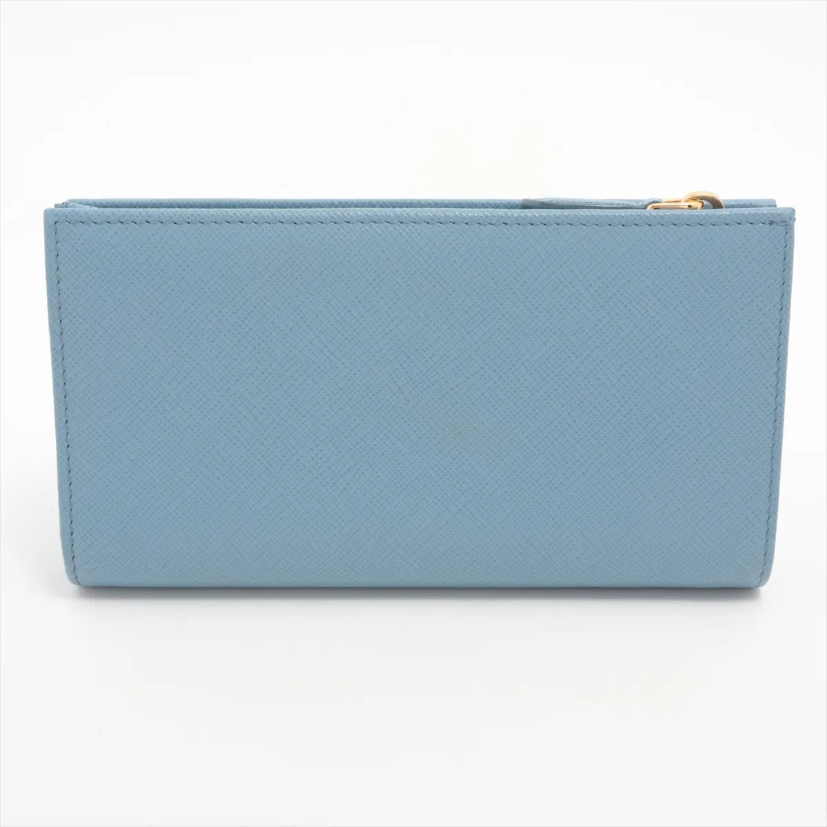 Prada Saffiano Leather Long Wallet Blue