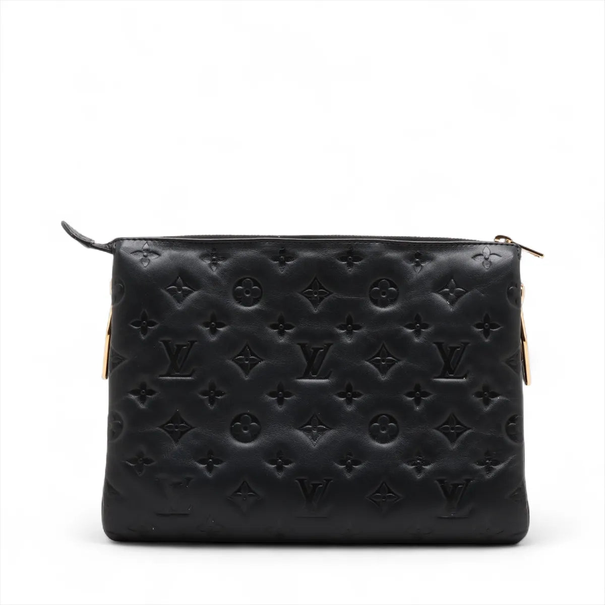 Louis Vuitton Monogram Embossed Coussin PM Black