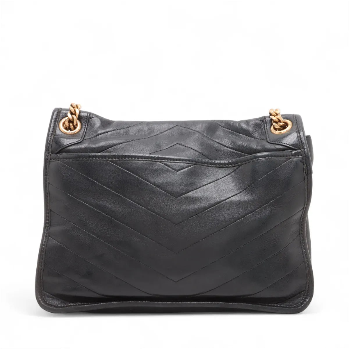 Saint Laurent Paris Niki Leather Chain Shoulder Bag Black