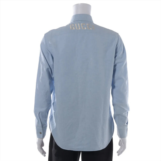 Gucci Cotton Long Sleeve Shirt Blue