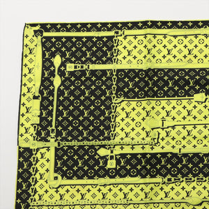 #1 Louis Vuitton Carre Bandanna Monogram Confidential Square 45 Yellow