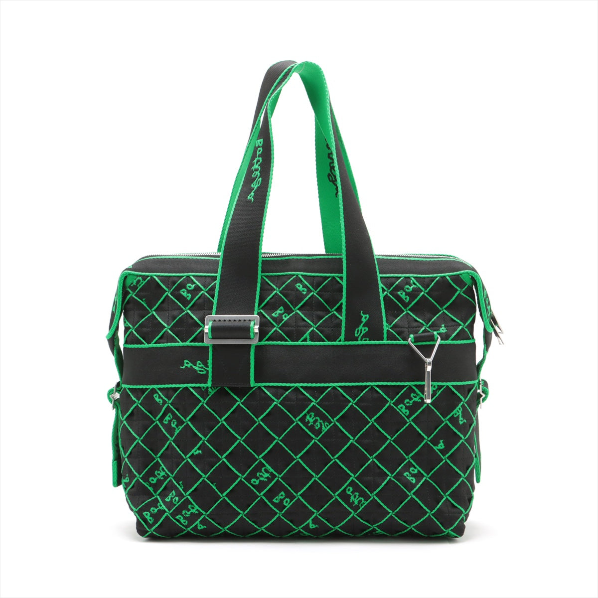 Bottega Veneta Webbing Polyester Two-Way Tote Bag Green x Black * PREORDER *