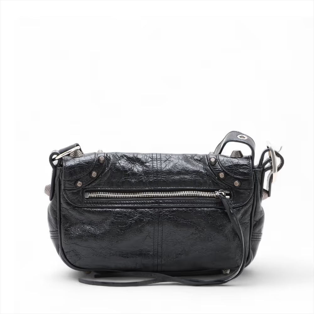 Balenciaga Le Cagole XS Leather Shoulder Bag Black