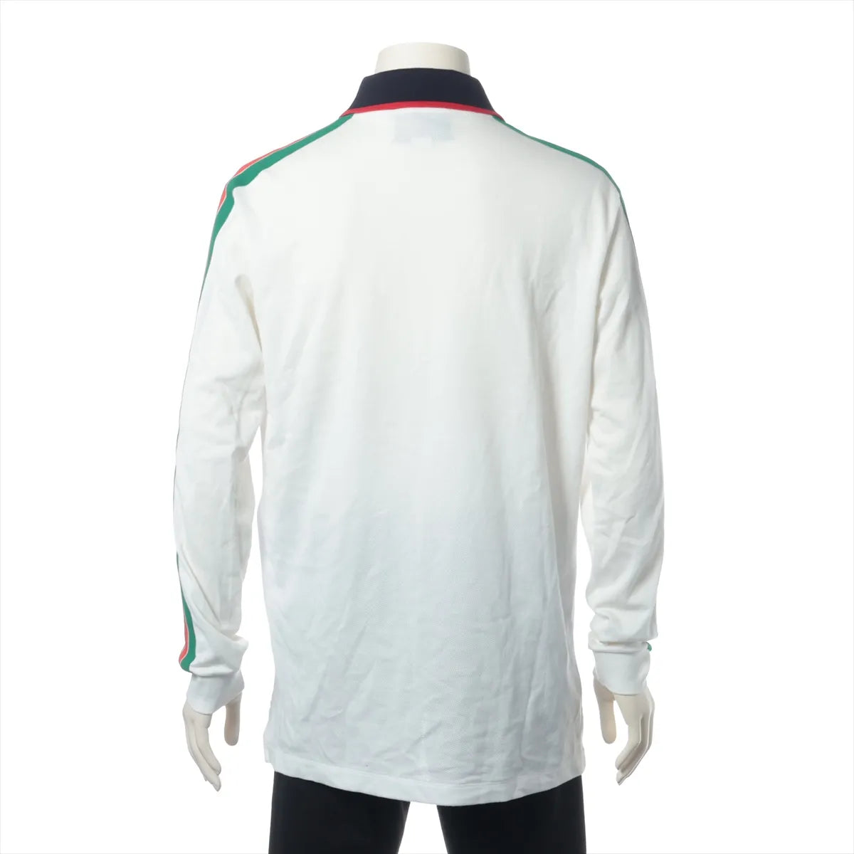 Gucci Web Stripe Cotton Long Sleeve Shirt White