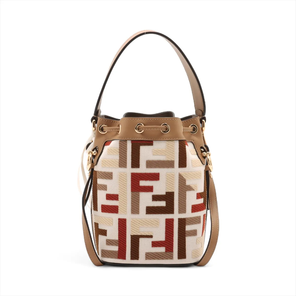 Fendi Zucca Mon Tresor Mini Canvas Two-Way Handbag Multicolor