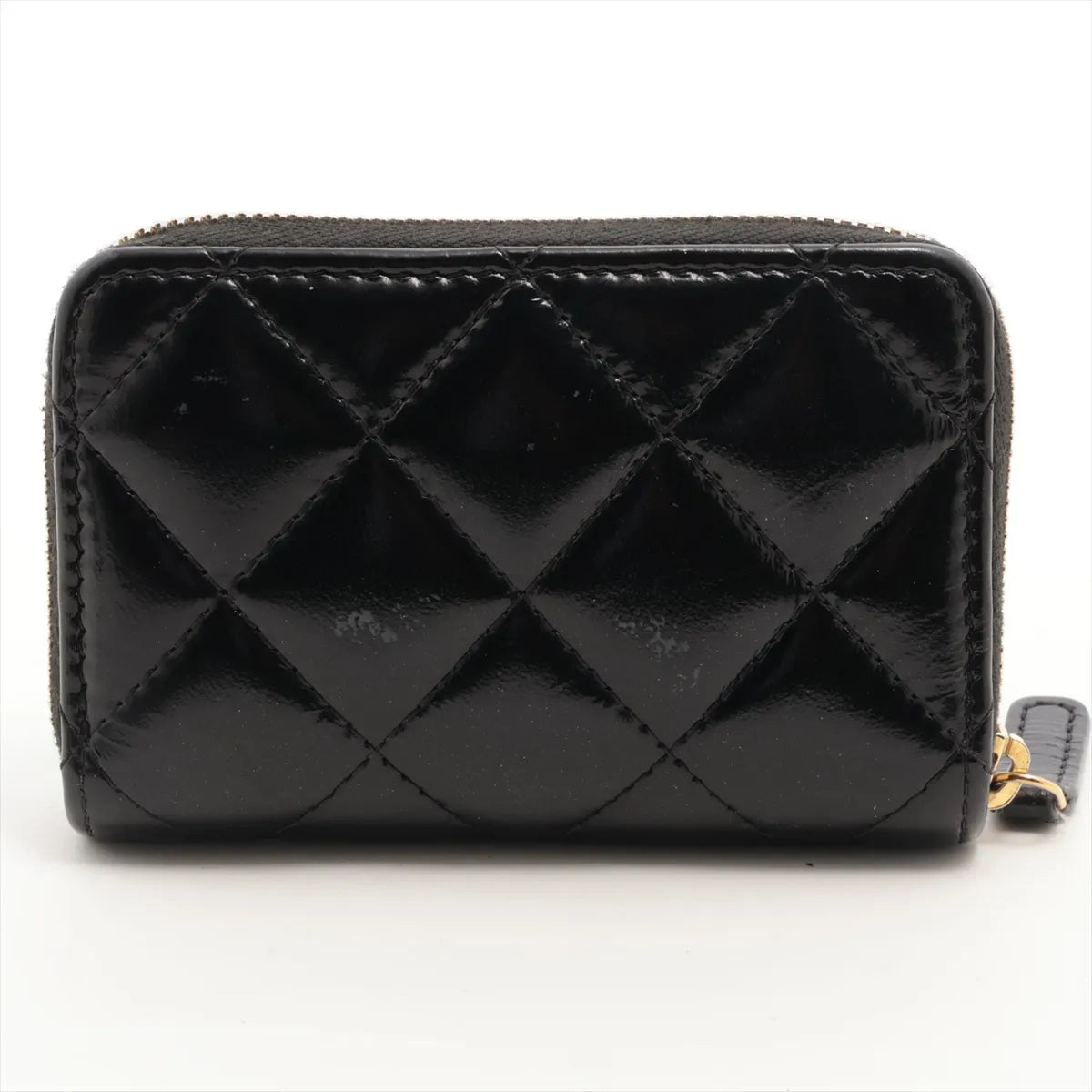 Chanel CC Logo Matelasse Lambskin Coin Purse Black