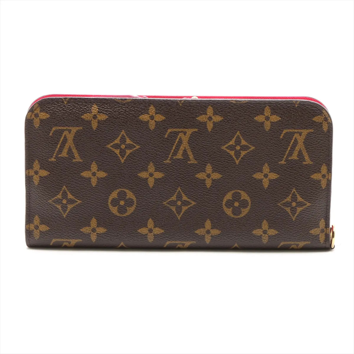 Louis Vuitton Monogram Insolite Zippy Wallet Brown x Hot Pink
