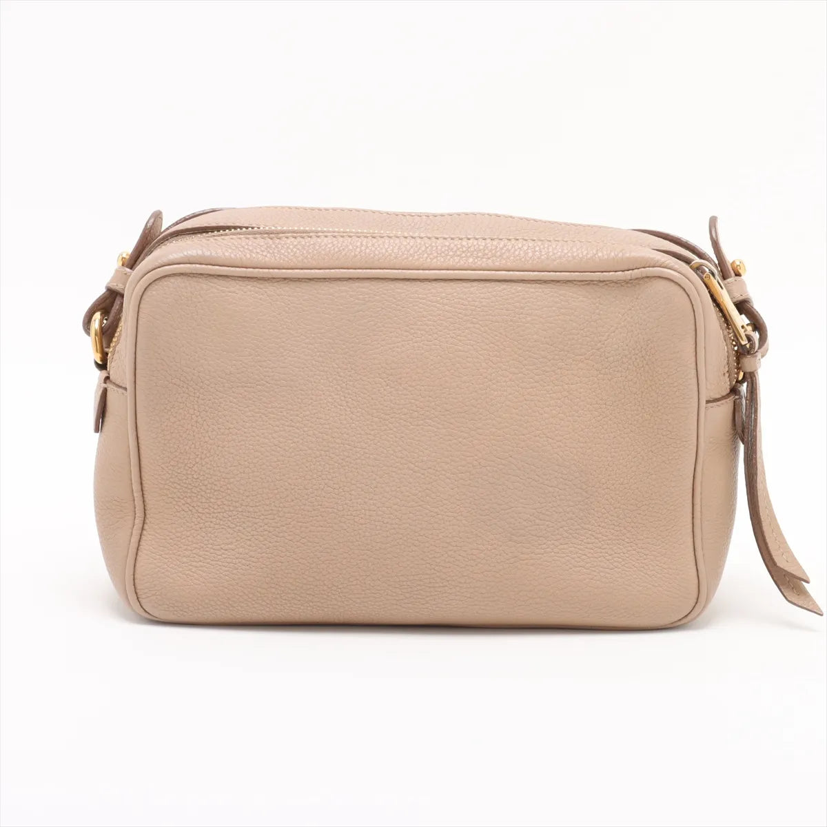 Prada Vitello Phenix Leather Camera Bag Beige