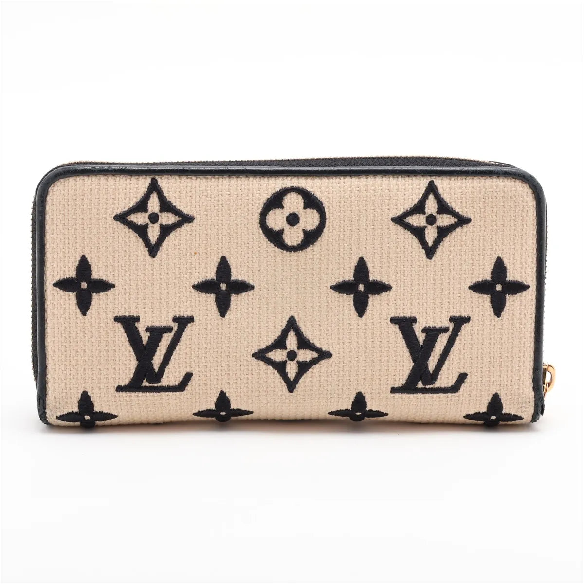 Louis Vuitton By The Pool Zippy Wallet Black x Beige