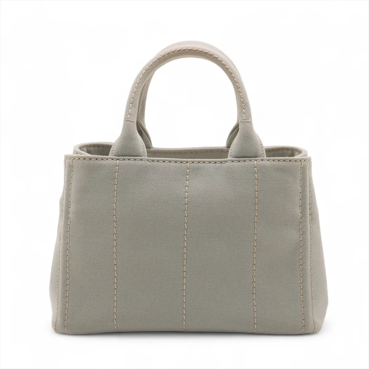Prada Canapa Canvas Two-Way Handbag Gray